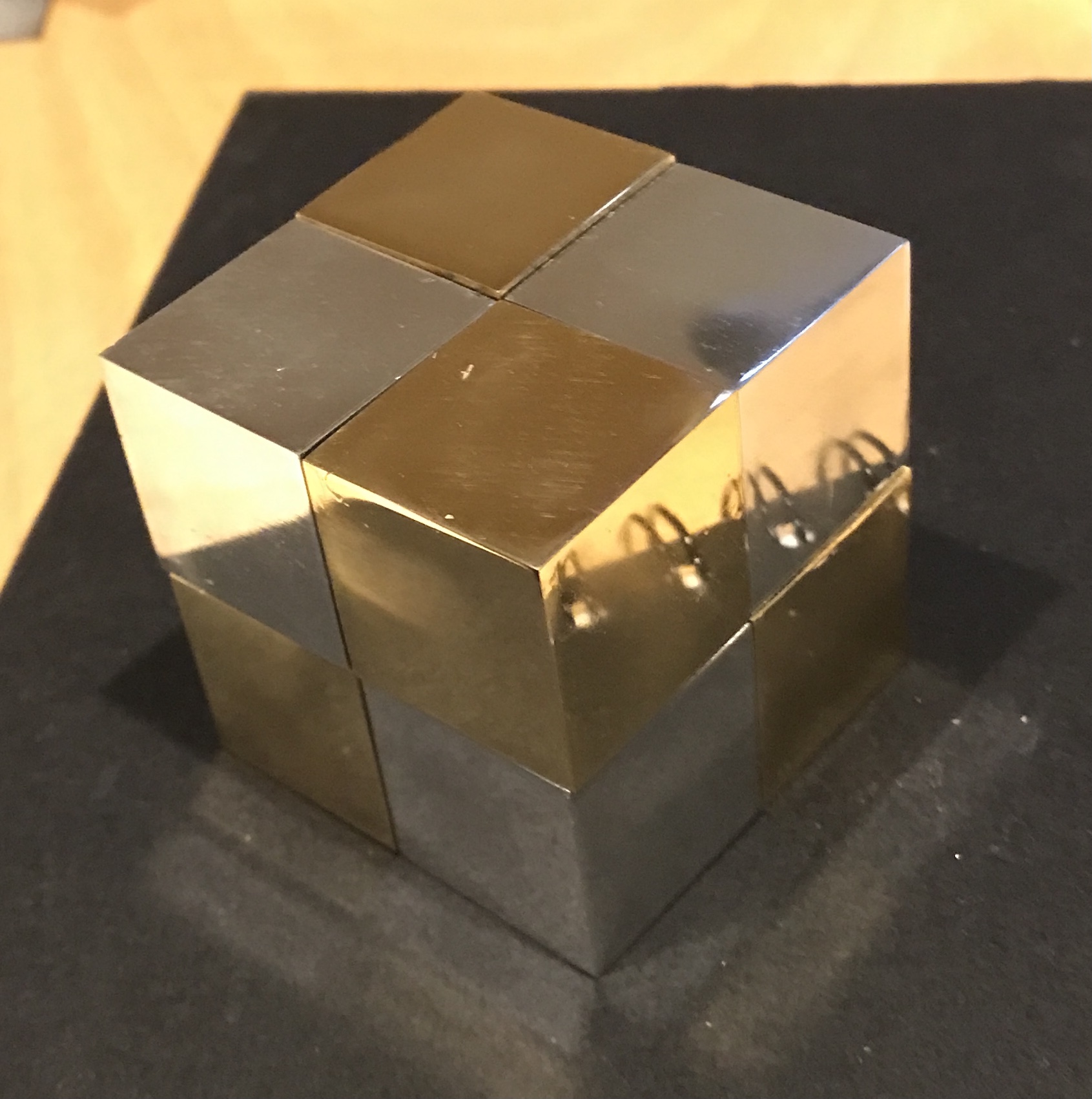 The completed and assembled keyhole cube